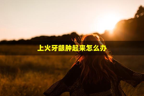 上火牙龈肿起来怎么办