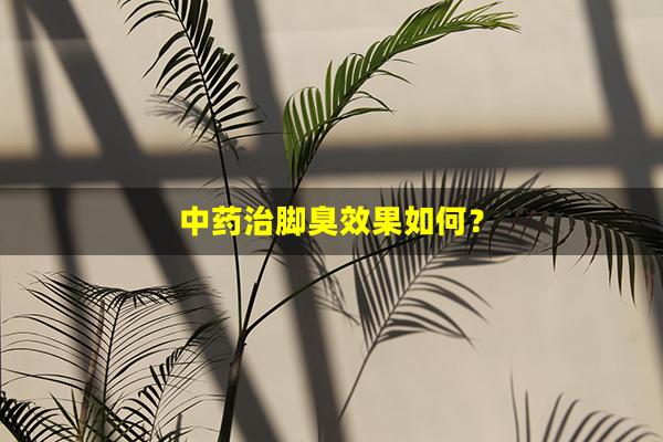 中药治脚臭效果如何？