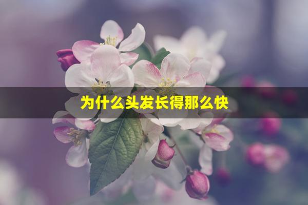 为什么头发长得那么快