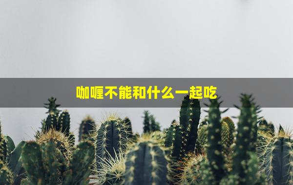 咖喱不能和什么一起吃