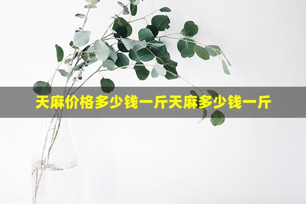 天麻价格多少钱一斤天麻多少钱一斤