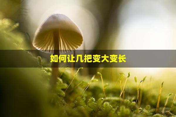 如何让几把变大变长