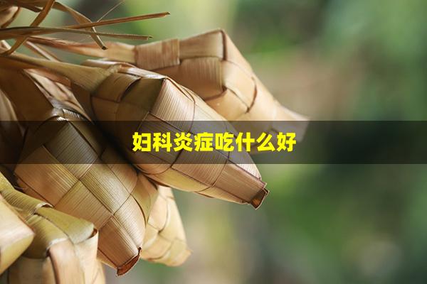 妇科炎症吃什么好