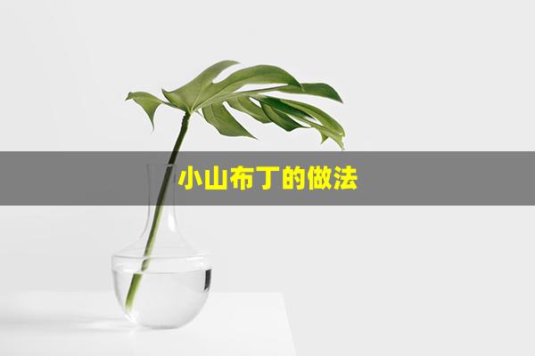 小山布丁的做法