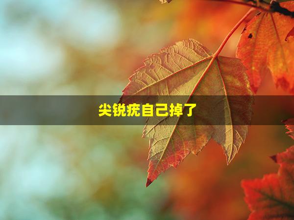 尖锐疣自己掉了