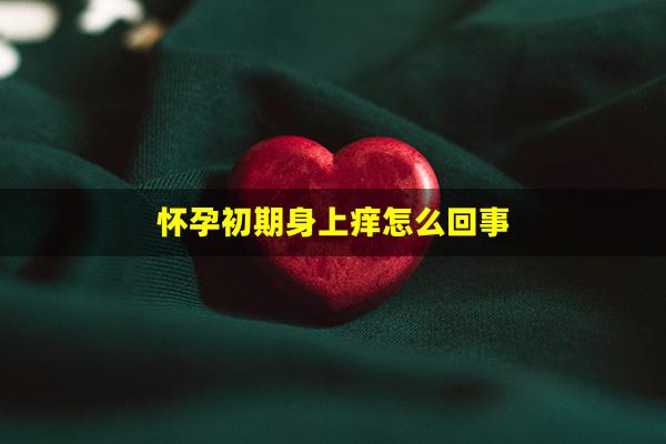 怀孕初期身上痒怎么回事