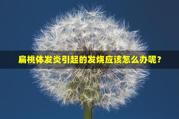 扁桃体发炎引起的发烧应该怎么办呢？