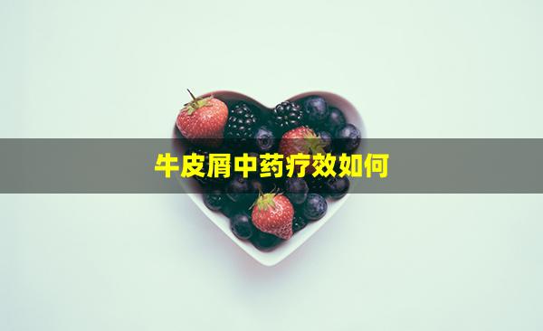 牛皮屑中药疗效如何