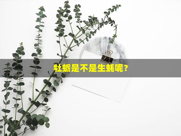 牡蛎是不是生蚝呢？