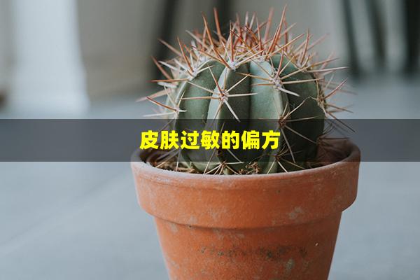 皮肤过敏的偏方