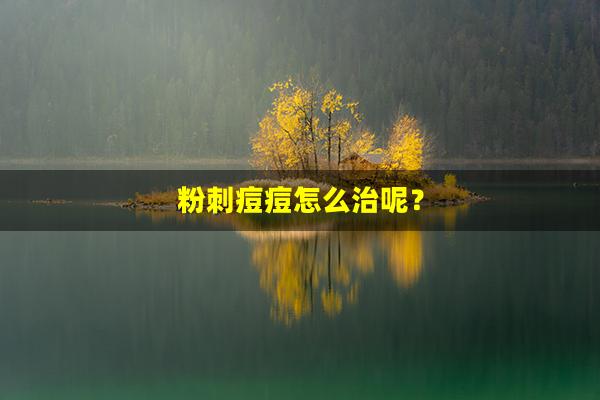 粉刺痘痘怎么治呢？