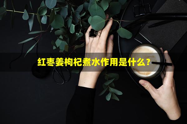 红枣姜枸杞煮水作用是什么？