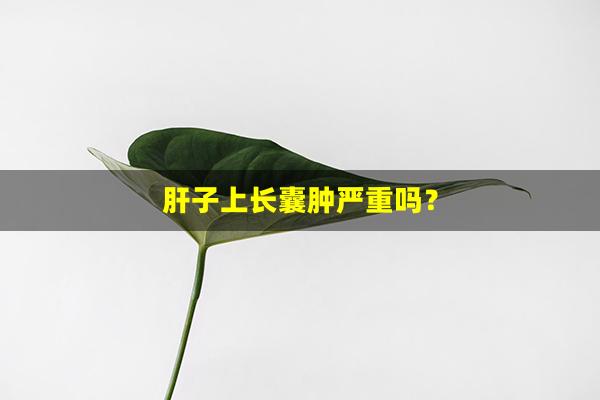 肝子上长囊肿严重吗？