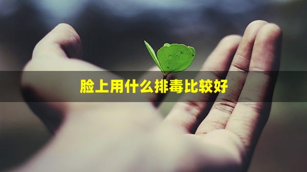 脸上用什么排毒比较好