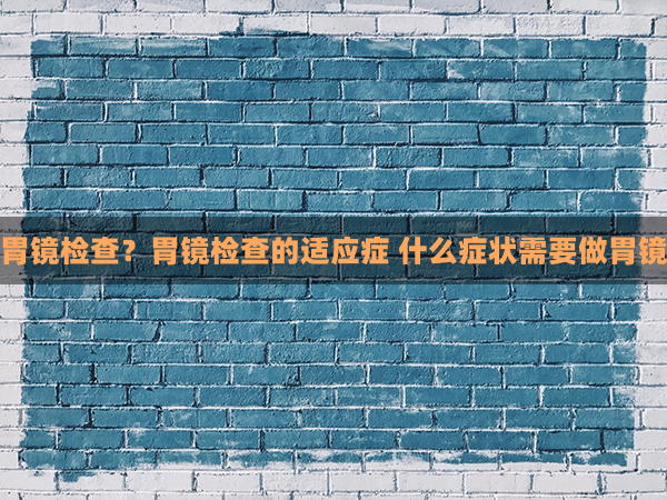 哪些症状需要做胃镜检查？胃镜检查的适应症 什么症状需要做胃镜？胃镜的适应症