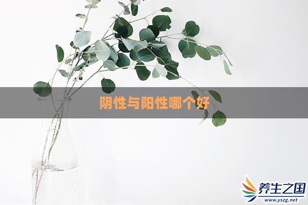 阴性与阳性哪个好